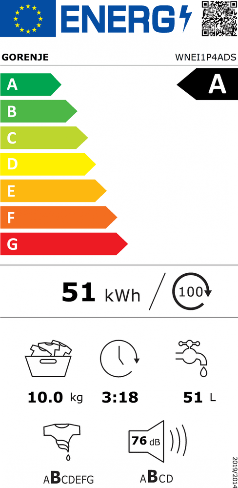 Gorenje WNEI1P4ADS pralni stroj
