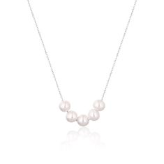 JwL Luxury Pearls Fina srebrna ogrlica s pravimi rečnimi biseri JL0782