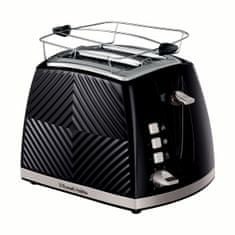 Russell Hobbs Groove 2S toaster, črn