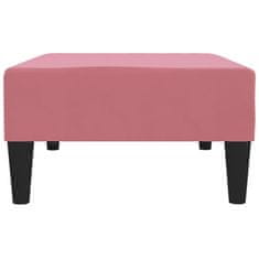 Greatstore Stolček za noge roza 78x56x32 cm žamet