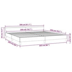 Vidaxl Posteljni okvir z vzglavjem črn 200x200 cm umetno usnje