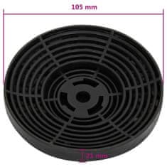Vidaxl Ogleni filtri za kuhinjsko napo 2 kosa 105x21 mm