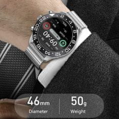 Cool Mango Moška pametna športna ura z merilcem srčnega utripa in krvnega tlaka, elegantna ura (smart funkcije) - Smarty