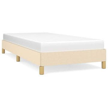 Vidaxl posteljni okvir brez vzmetnice Cream 80x200cm tkanina