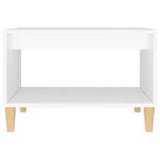 Vidaxl Klubska mizica bela 60x40x50 konstruiran les