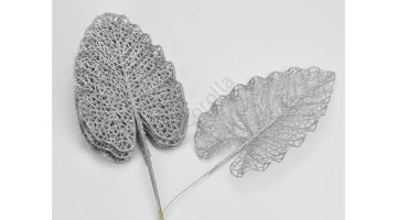 Rayher.	 List z bleščicami, srebrn, 32x13cm, 10 kosov