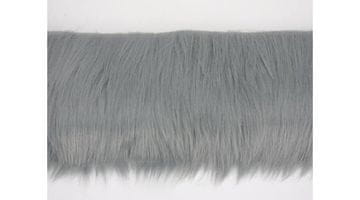 Rayher.	 Umetno krzno, sivo, 10cm x 1,8m