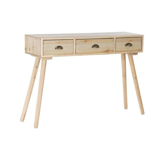 DKD Home Decor Konzola DKD Home Decor Naravni les MDF Svetlo roza Mornarsko modra (110 x 30 x 78 cm)