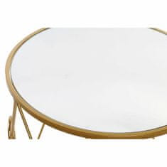 DKD Home Decor Stranska mizica DKD Home Decor Zrcalo Zlata kovina 50 x 50 x 51 cm