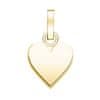 Romantičen obesek s pozlačenim srcem The Pendant PE-Gold-Heart