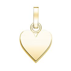 Rosefield Romantičen obesek s pozlačenim srcem The Pendant PE-Gold-Heart