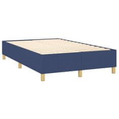 Vidaxl Box spring posteljni okvir modra 120x200 cm blago
