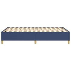 Vidaxl Box spring posteljni okvir modra 120x200 cm blago