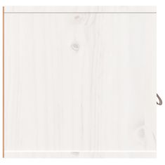 Vidaxl Stenska omarica bela 60x30x30 cm trdna borovina