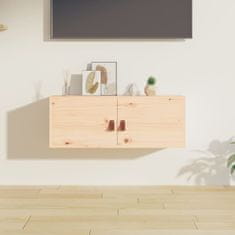 Vidaxl Stenska omarica 80x30x30 cm trdna borovina