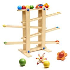 Ikonka Aga Lesena kroglična steza Montessori XXL