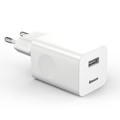 BASEUS Baseus Charging Quick Charger, USB, QC 3.0, 24W (bel)