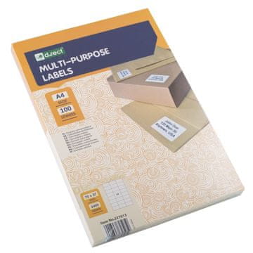 shumee Samolepilna etiketa D.rect A4 24 kosov 70x37 100 listov