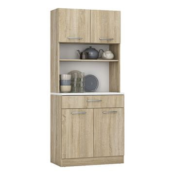 KONDELA Domis Nova štirivratna omarica - hrast sonoma