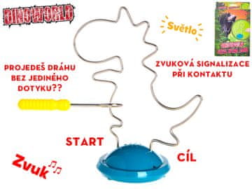 Dinoworld dinozavrska sestavljanka na baterije s svetlobo in zvokom 18x21 cm