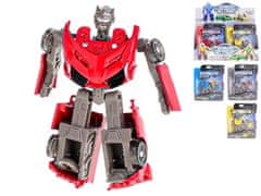 Avtomobil/robot 8,5 cm kovinski prosto gibajoči se v blistru - mešanica barv (rumena, modra, rdeča, srebrna)