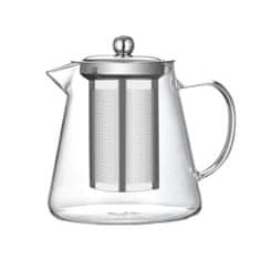 Čajnik, vrč s filtrom Neem 800ml / borosilikatno steklo, inox