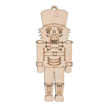 Rayher.	 Lesena figura Hrestač 3x8 cm, 4 kosi