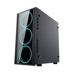 slomart Računalniško ohišje Aigo Black Technology Mini Micro-ATX (črno)