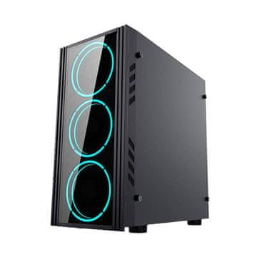 slomart Računalniško ohišje Aigo Black Technology Mini Micro-ATX (črno)