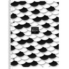 SHKOLYARYK Design spiralni zvezek A4+, 80 listov, podložen, mešani motivi, 104020012