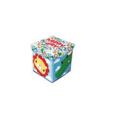 Arditex FISHER-PRICE Škatla za shranjevanje s pokrovom / stolček 2v1, HAPPY DAY, FP10300