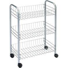 Northix Storage trolley with three baskets - Stainless steel - Sold Randomly 