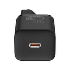 BASEUS Super Si hitri polnilec 1C 25W s kablom USB-C na USB-C 1m (črn)