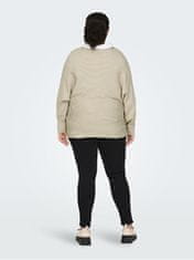 Only Carmakoma Ženski pulover CARADALINE LIFE 15257227 Pumice Stone (Velikost XL/XXL)