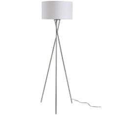 HOMCOM talna svetilka s stojalom in belim platnenim senčilom