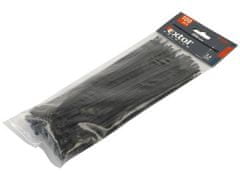 Extol Premium Extol Premium žičniški trakovi (8856156) črni, 200x3,6mm, 100ks, NYLON