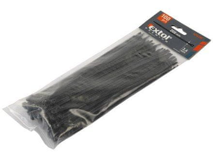 Extol Premium Extol Premium žičniški trakovi (8856168) črni, 500x4,8mm, 100ks, NYLON