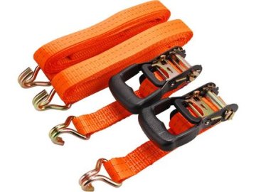 Extol Premium Pasovi Extol Premium (8861146) s kljukami, komplet 2, 5m x 35mm, max. 2000kg, trdnost pasu: 2000 daN v napetosti, 1000 daN v napetosti, PES