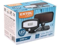 Extol Light LED reflektor Extol Light (43270) s senzorjem gibanja, 100 lm, solarno polnjenje