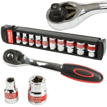 MAR-POL Nasadna glava 8-24 mm, 1/2", 10 kosov z ragljo M58206