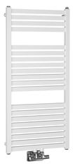 AQUALINE AQUALINE TONDI Jekleni radiator 450x970mm, bele barve, sredinski priključek