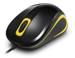 Crono CM643Y/Office/Optical/Wired USB/Black-Yellow