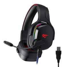 Havit Igralne, Gaming slušalke GAMENOTE H2022U USB 7.1 RGB