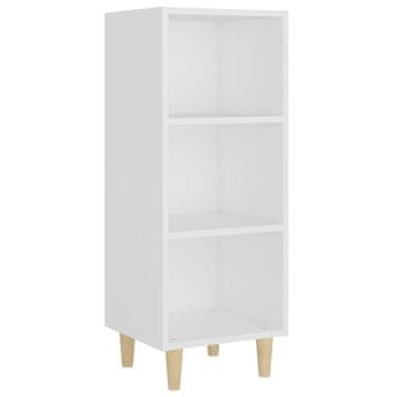 Vidaxl Komoda bela 34,5x32,5x90 cm konstruiran les