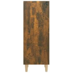 Vidaxl Komoda dimljeni hrast 34,5x32,5x90 cm inženirski les