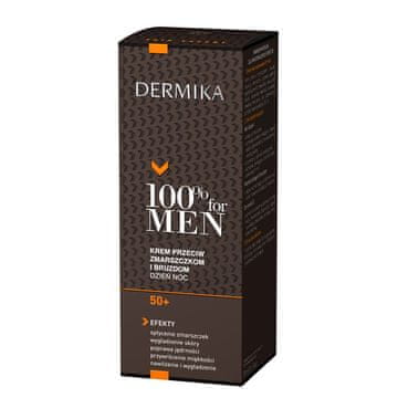 Dermika 100% za moške krema 50+ proti gubam in brazdam za dan in noč 50 ml