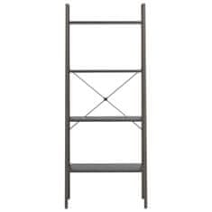 Vidaxl 4-nadstropni stoječi regal črn 56x35x140 cm