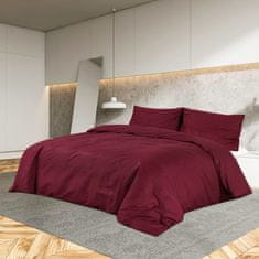 Vidaxl Posteljnina bordo 140x200 cm lahka mikrovlakna