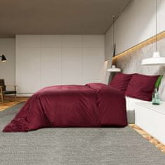 Vidaxl Posteljnina bordo 140x200 cm lahka mikrovlakna