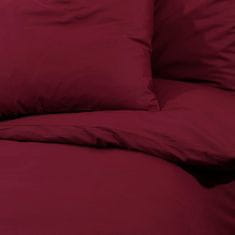 Vidaxl Posteljnina bordo 140x200 cm lahka mikrovlakna